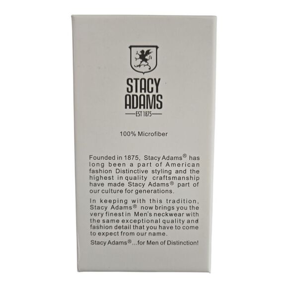 STACY ADAMS BLACK SILVER POLKA DOT FASHION BOXED BOW TIE & POCKET SQUARE SET. - Picture 5 of 5